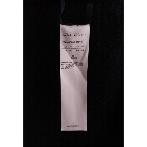 Rick Owens x Champion LS Body Chest Pentagram Sweater XS Black Defect New - Picture 13 of 16